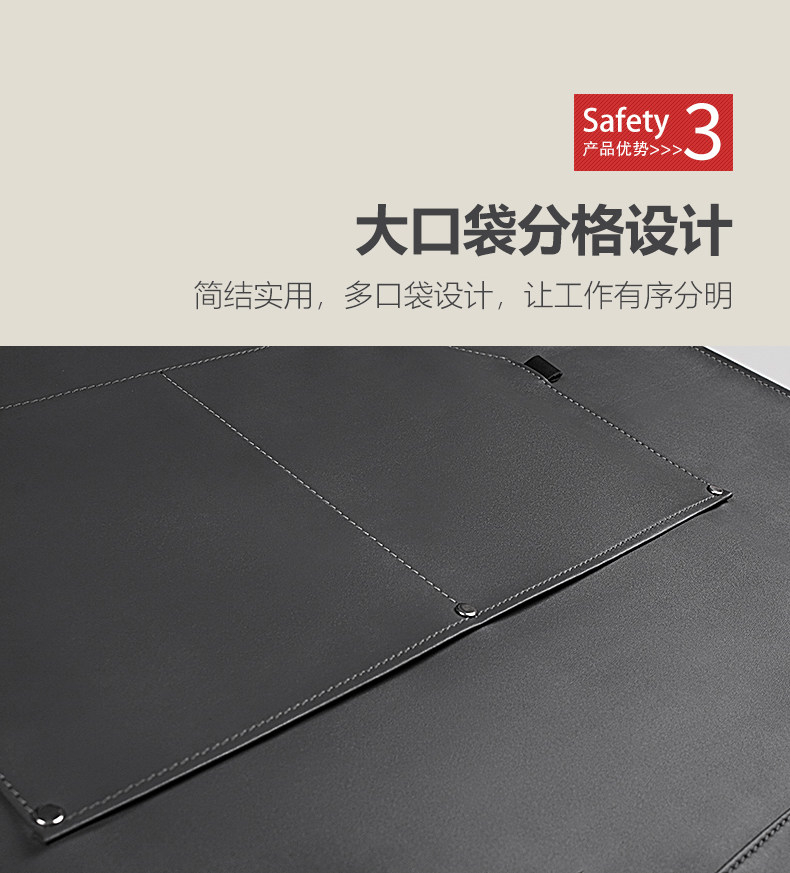 Фартук настройки 防水高端商用皮围裙调酒师酒吧餐厅宠物美容超纤防水油工作服定制