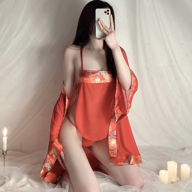 Spring Day Private Lay sexy belly-style lingerie Spice Fire Ancient Pyjamas Bed bed Teasing Temptations