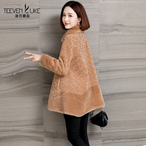 Cashmere coat ladies winter New pellet velvet Haining fur small man coat mother Korean wool