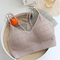 Summer Summer diamond-shaped crossed shoulder hanging with simple Model cup wiped underwear