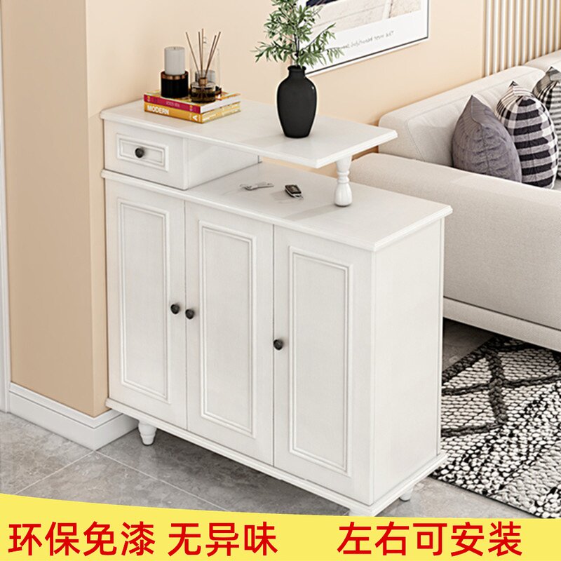 American in-door living-room Double-sided partition cabinet Large capacity Home solid wood Shoe cabinet BRIEF MODERN SOFA CABINET
