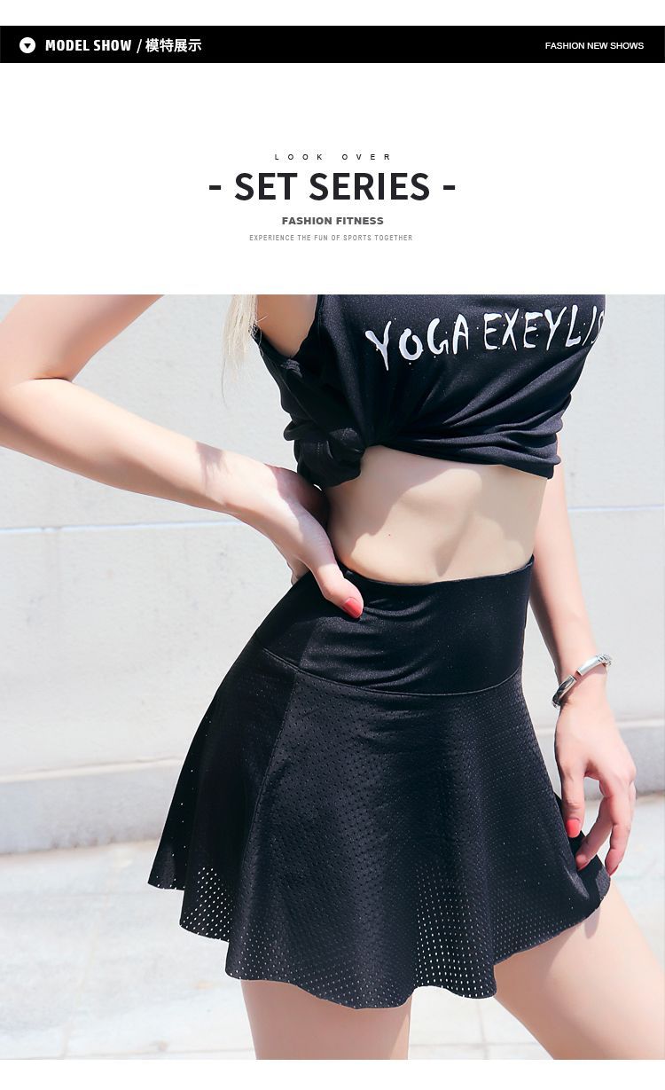 MUJIΕ xu hướng quần vợt cầu lông thể thao mùa hè quần lưới nữ thoáng khí và tập yoga chạy nhanh - Trang phục thể thao quần the thao adidas nữ