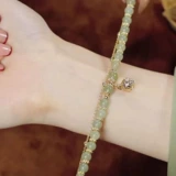 Натуральный браслет с одной бусиной из нефрита, не выцветает