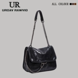 Вместительная и большая сумка через плечо, модная универсальная цепь, барсетка, сумка на одно плечо, городской стиль, на цепочке