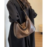 Вместительная и большая сумка через плечо, ретро сумка на одно плечо