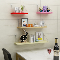 Wall shelf laminate partition wall hanging bedroom wall shelf Living room wall bookshelf background wall laminate free drilling