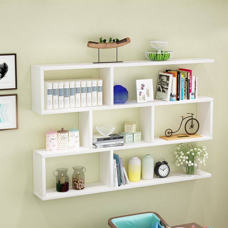 Minimalist Wall Shelf Dining Room Wall Hanging Room Wall Deco Wall Decoration Book Containing Miscellaneous Creative Multilayer Bookshelves