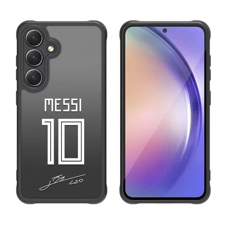 Lionel Messi Cristiano Ronaldo Football Player Transparent Clear S24, S24 Plus, S24 Ultra, S23, S23 Plus, S23 Ultra, S22, S22