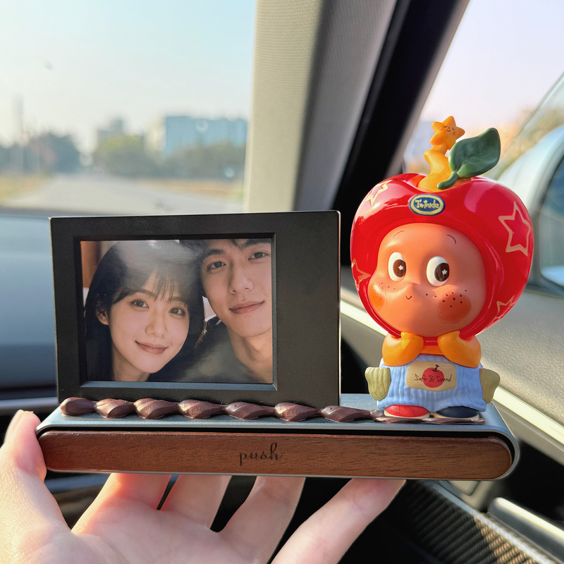 Car Photo Frame Ornament Couple Polaroid Photo Display Frame DIY Gift Christmas Phone Number Parking Sign