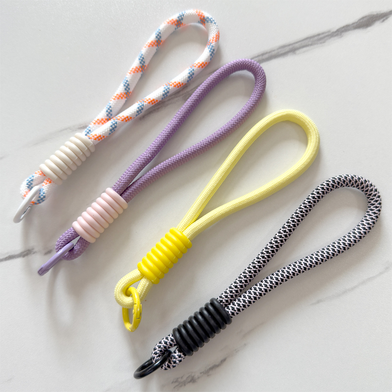 Men's and Women's Summer Dopamine Short Phone Lanyard, Anti-Lost Wrist Strap for Summer Water Bottles and Cups, Wristband Keychain, Wrist Strap Clip, Fixed Pendant Rope, Children's Watch Strap