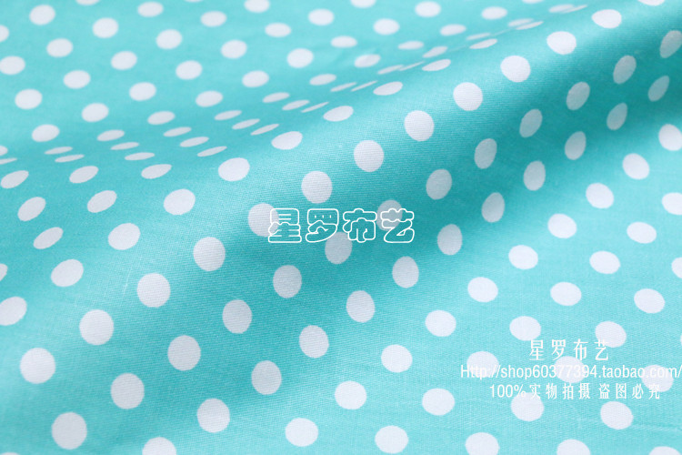 纯棉面料水玉点点圆点斜纹印花布料学生宿舍被套床单枕套全棉布料详情19