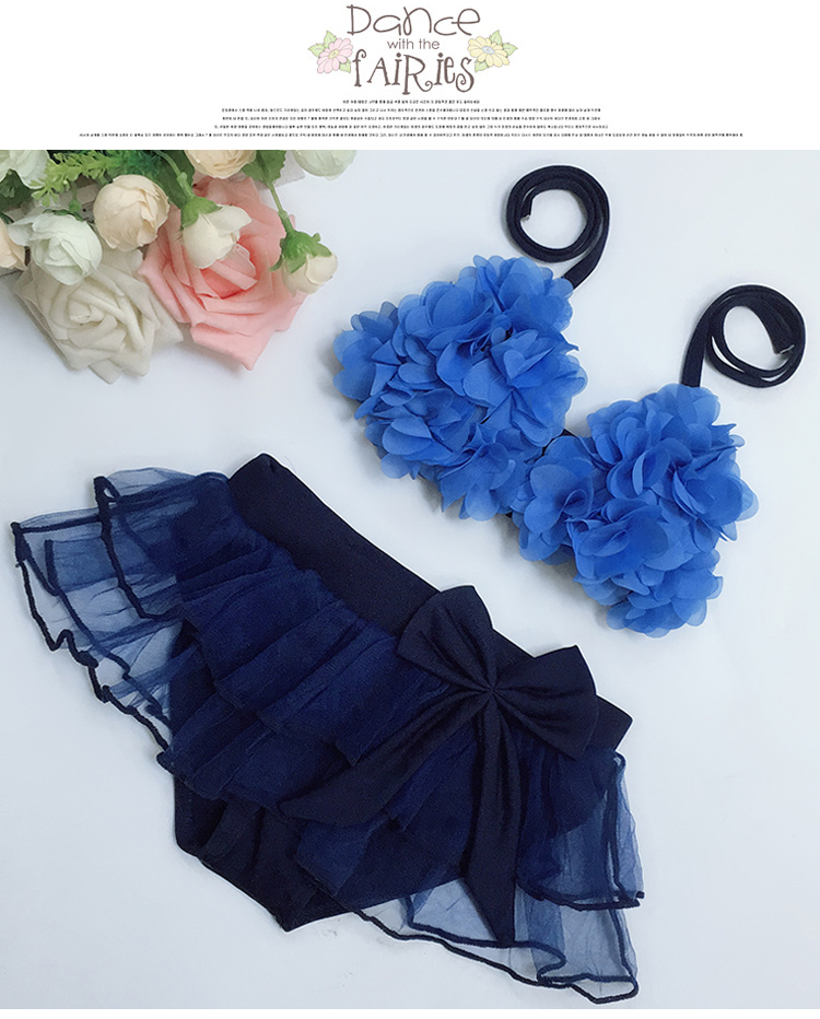 Trẻ em Hàn Quốc mùa xuân nóng bỏng trẻ sơ sinh kích thước nhỏ váy bikini cô gái váy chia áo tắm dễ thương đồ bơi mẹ và bé