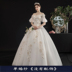Pháp cưới nhẹ chiếc váy cô dâu 2020 mới Sen siêu tính khí cổ tích công chúa giấc mơ xa xỉ hiển thị chữ mỏng vai mùa xuân 