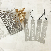 Creative hollowed-out drawing ruler multifunctional stainless steel graffiti drawing ruler portable loose-leaf handbill formwork ruler