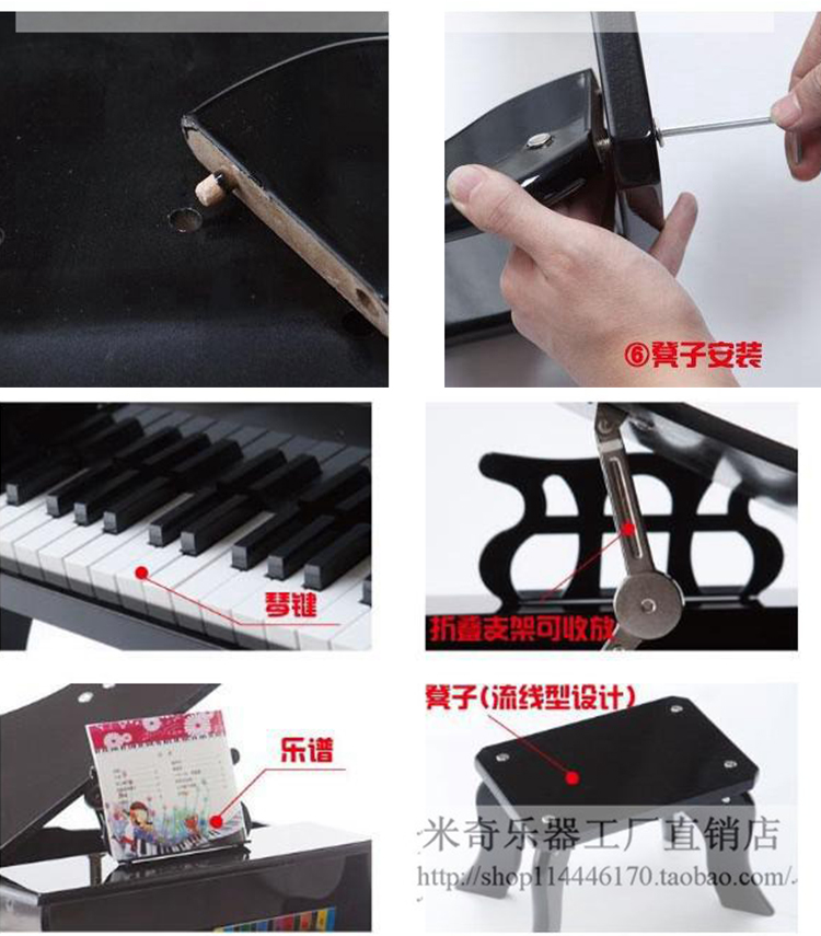 Chính hãng dufeng30 giáo dục sớm giáo dục nhỏ piano gỗ lật nhỏ piano âm nhạc đồ chơi quà tặng - Đồ chơi nhạc cụ cho trẻ em bộ trống đồ chơi cho bé