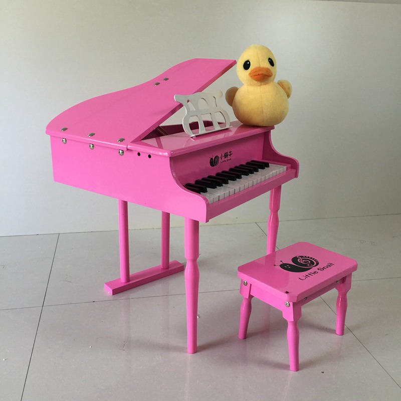 Đàn piano nhỏ 30 phím gỗ lật có thể chơi điểm số đồ chơi âm nhạc giáo dục sớm - Đồ chơi nhạc cụ cho trẻ em bộ trống cho bé