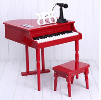 37-key small snail early education electronic wooden small piano playing music toy Birthday gift