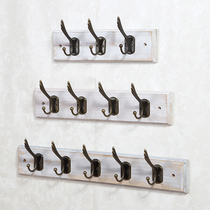 Solid wood hook vintage wall hanging clothing store fitting room row hook entrance hook hanging bag rack cloakroom hanger