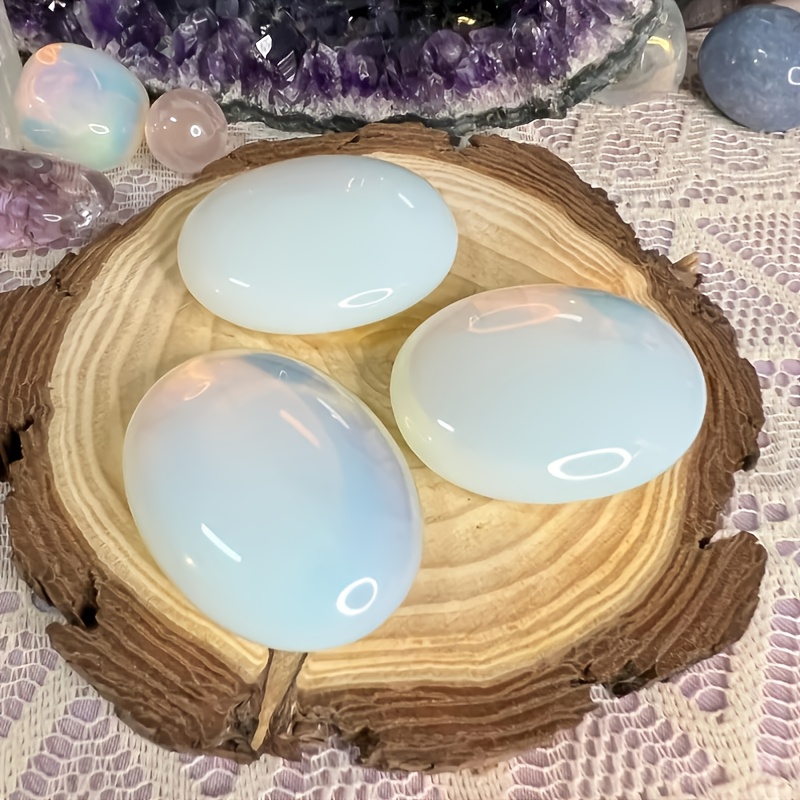 オパールの原石ハンドピースパームストーン研磨ホームデコレーション装飾品マッサージストーン