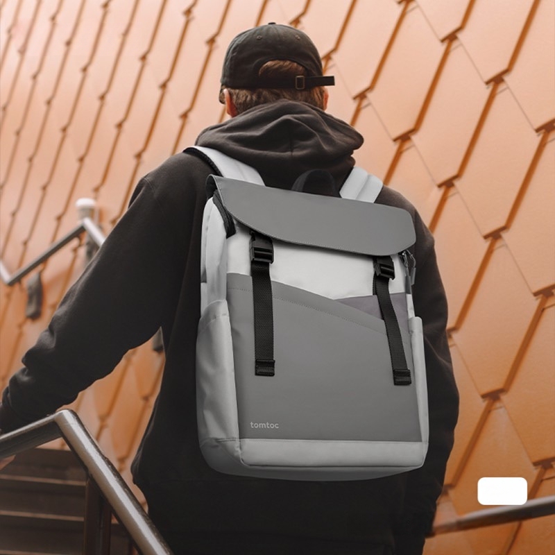 Tomtoc Backpack Men's Computer Bag Female College Student School Bag Lightweight New Travel Commuter Backpack T64