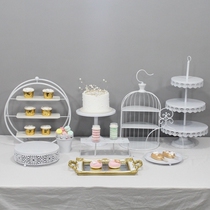 Dessert table ornaments display rack dessert pastry tray cold meal tea break table cake shelf afternoon tea snack shelf