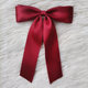 Xiaoxuan ຍີ່ປຸ່ນ bow pin ຂະຫນາດໃຫຍ່ອອກແບບ dress brooch ເຫລົ້າທີ່ເຮັດຈາກສີແດງແລະສີຂາວ ribbon ຍາວອຸປະກອນເສີມ
