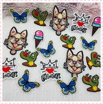 909 whole bag 10 embroidered cloth stickers diy clothing curtain sheet hole patch