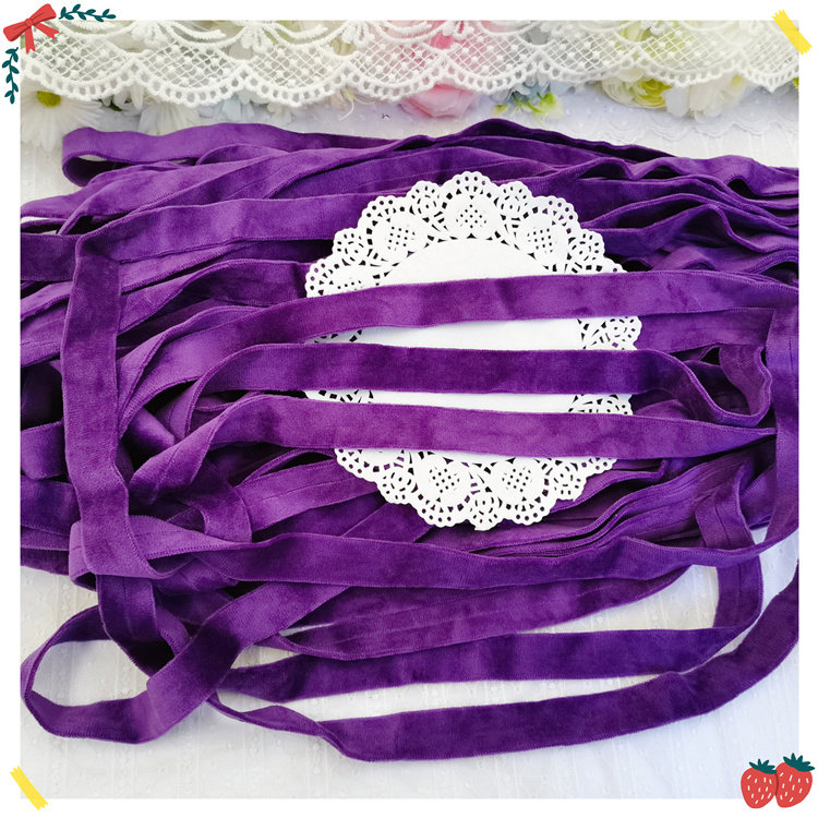 669 whole bundle of special price purple double-sided velvet press strip Diy butterfly knot hair accessories accessories accessories