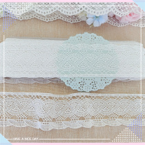 1359 whole plate Outer single white bilateral water soluble lace Diy doll clothes accessories accessories