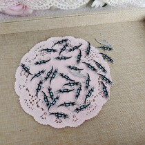 DF1083 whole bag of about 90 alloy crocodiles about 3 2 * 1 2cm