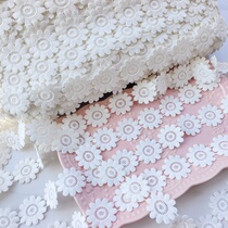 1132 white good quality flowers water soluble lace about 3 2 cm clothing handmade materials