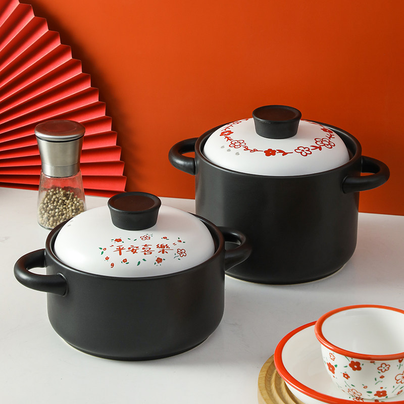 Japanese Castile Cooker Soup Cooker for Family Gas Flame Resistant High Temperature Gas Cooker