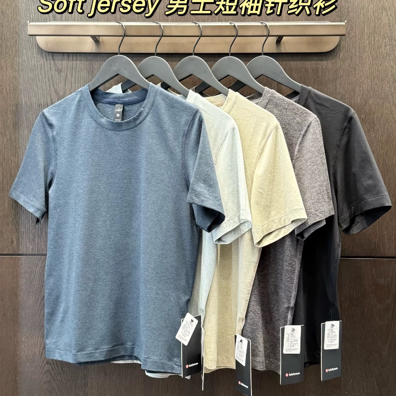 Chengdu In-Stock Lululemon Soft Jersey Series Men's Short-Sleeve/Long-Sleeve T-Shirts