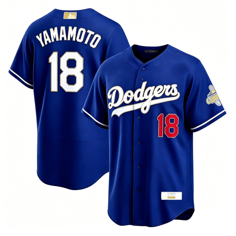 New Los Angeles Dodgers Los Angeles 18 #   Yamamoto Men's and Women's Baseball Uniforms and Kidsren's Jerseys