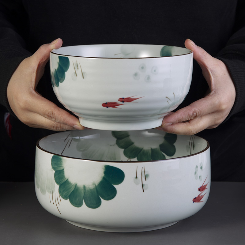 And four seasons disc ink handpainted glaze color under Japanese ceramic spoon, household utensils move rainbow such as bowl dish dishes