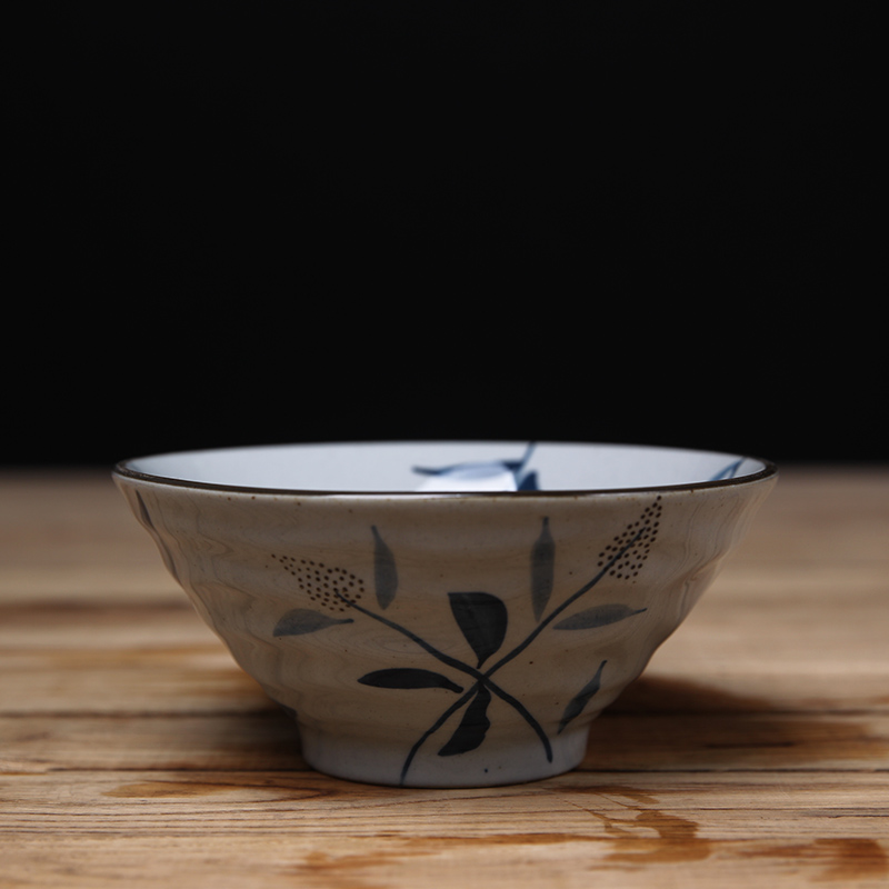 Four seasons and the wind under the Japanese tableware ceramics glaze color hand - made coarse pottery bowl household creative jobs small rainbow such as bowl dish bowl