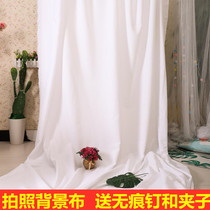 White background cloth childrens photography ins hanging cloth net red live broadcast background wall decoration set white cloth photo props