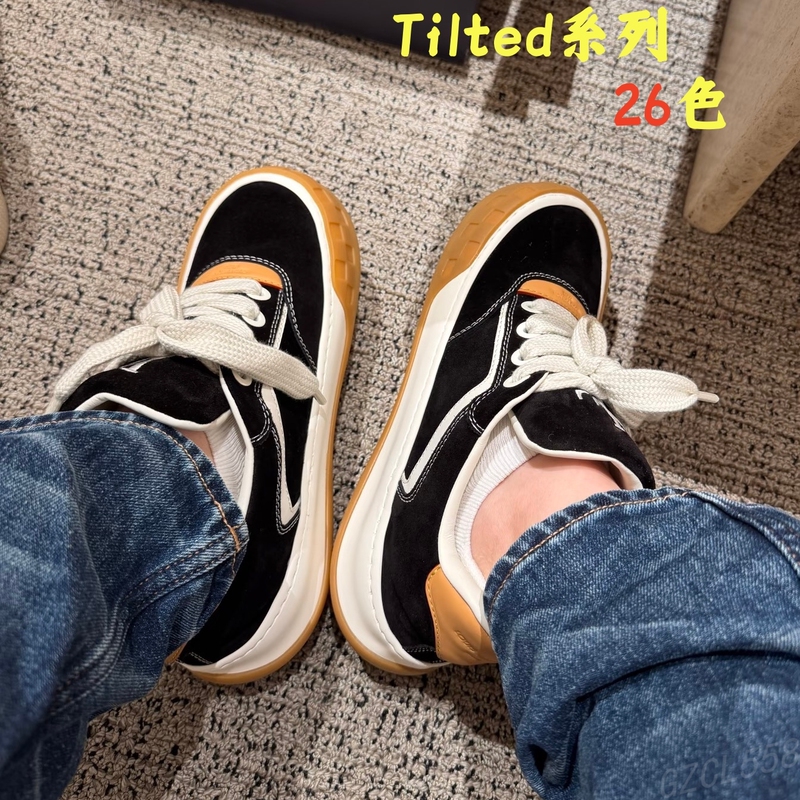 Tilted New European and American Style Casual Breathable Genuine Leather Lace-Up Height-Increasing 4cm Biscuit Shoes Sneakers Unisex Shoes Tilted New European and American Style Casual Breathable Genuine Leather Lace-Up Height-Increasing 4cm Biscuit Shoes Sneakers Unisex Shoes