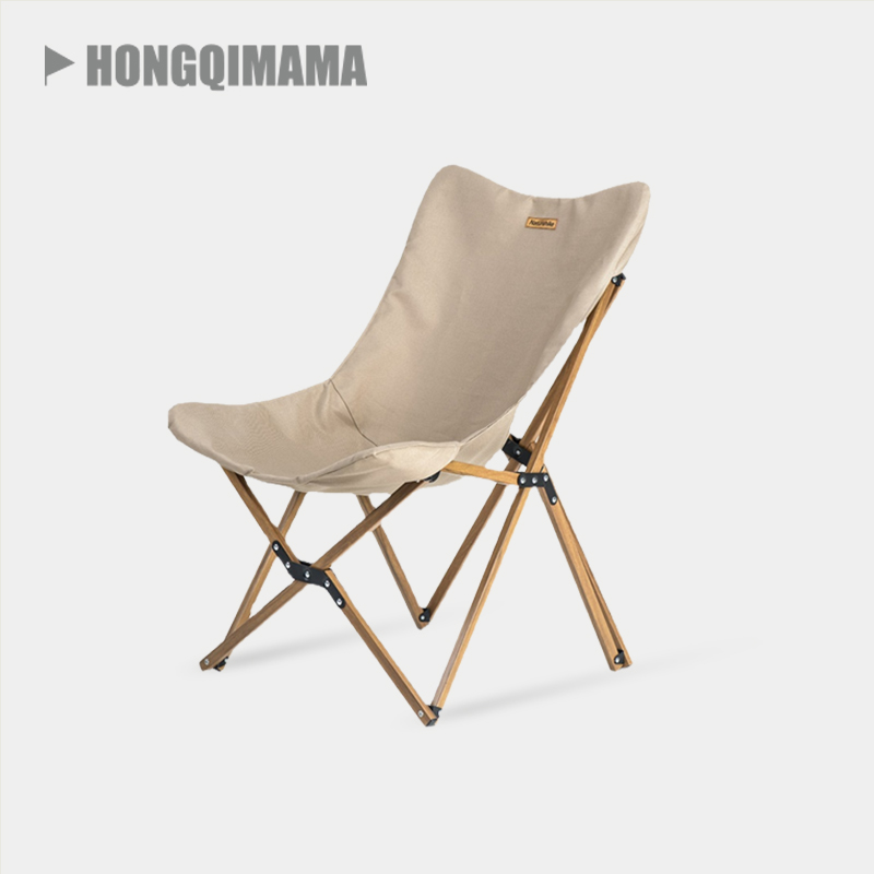NH Norwegian Guest Adult Backrest Folding Chair Portable Outdoor Thickening Afternoon Sleeping Chair Beach Chair Camping Writing Raw Chair