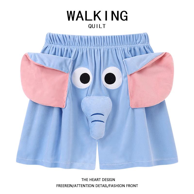 Elephant Summer Women's Shorts Cute and Quirky Pig Pajama Shorts Internet-Famous Dumbo Couple Flying Elephant Boy Ugly Fish