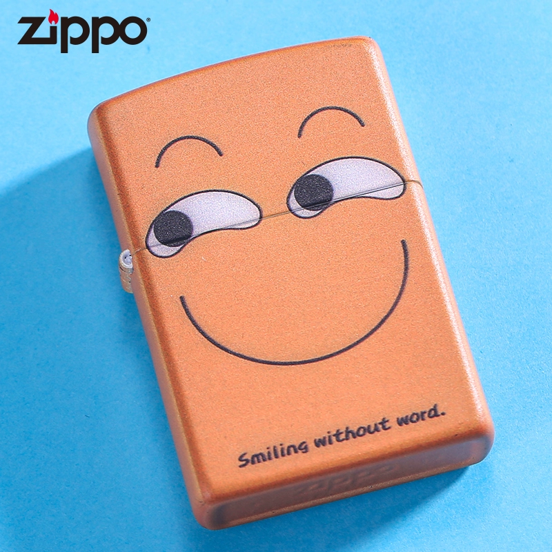 Zippo chính hãng nhẹ hơn không đầu và không vui sáng tạo in màu dầu gió người đàn ông nhẹ hơn thủy triều - Bật lửa