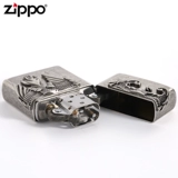 Оригинальный счетчик подлинный Zippo Zhibao более легкие права Орл Орла старых древних серебряных наклеек, искренние зажигалки