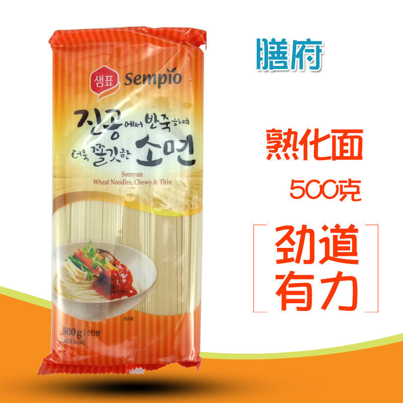 August, 23 Korea's imported board cured noodles South Korean noodles with fine noodles 500g
