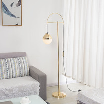 Postmodern Light Luxury Nordic Creative Glass Glass Floor Designer Living Room Limit Gold Floor Light