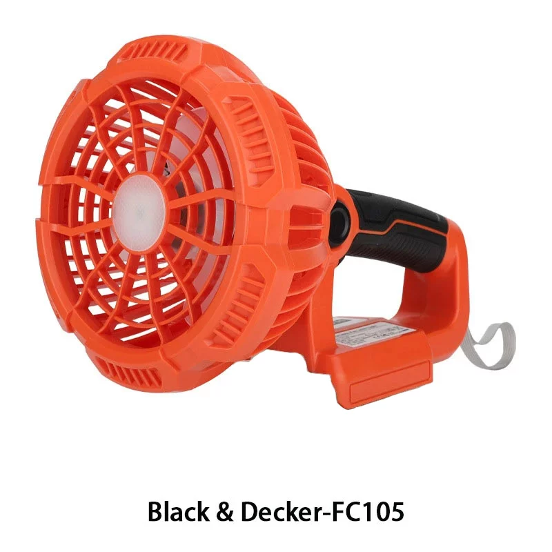 Handheld air fan, lights, flashlight, compatible lithium battery, 18v