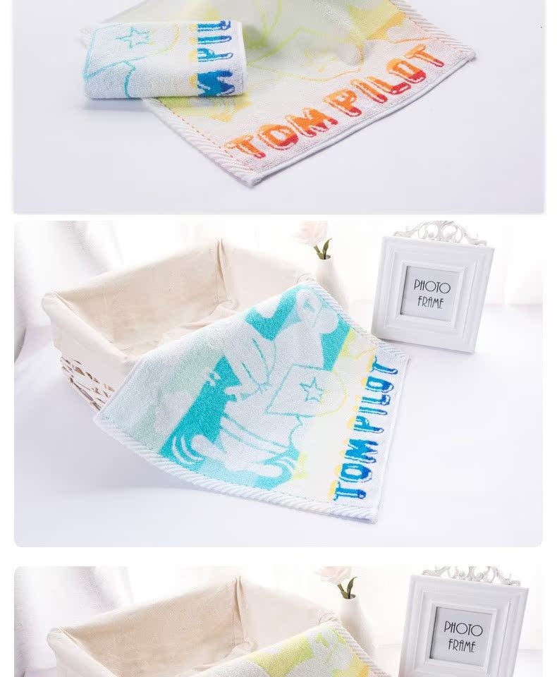 Jie Li Ya Cotton Khăn vuông 2 Em bé Em bé Khăn mặt Khăn mặt Móc nhà - Khăn tắm / áo choàng tắm khăn mặt cao cấp