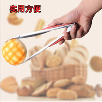 Stainless steel food tongs large thickened steak and chicken steak barbecue tongs barbecue tongs baking tools food bread tongs