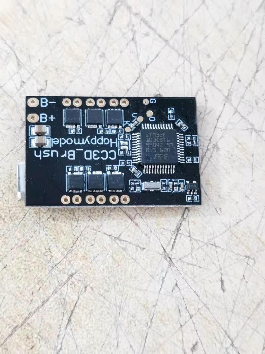 STM32F103CBT6 with plate mislabeled model lot number consistent