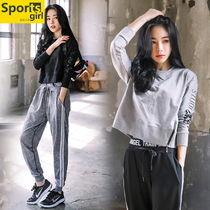Yoga suit suit womens 2021 autumn and winter loose net red gym quick dry morning run running suit leisure sports suit