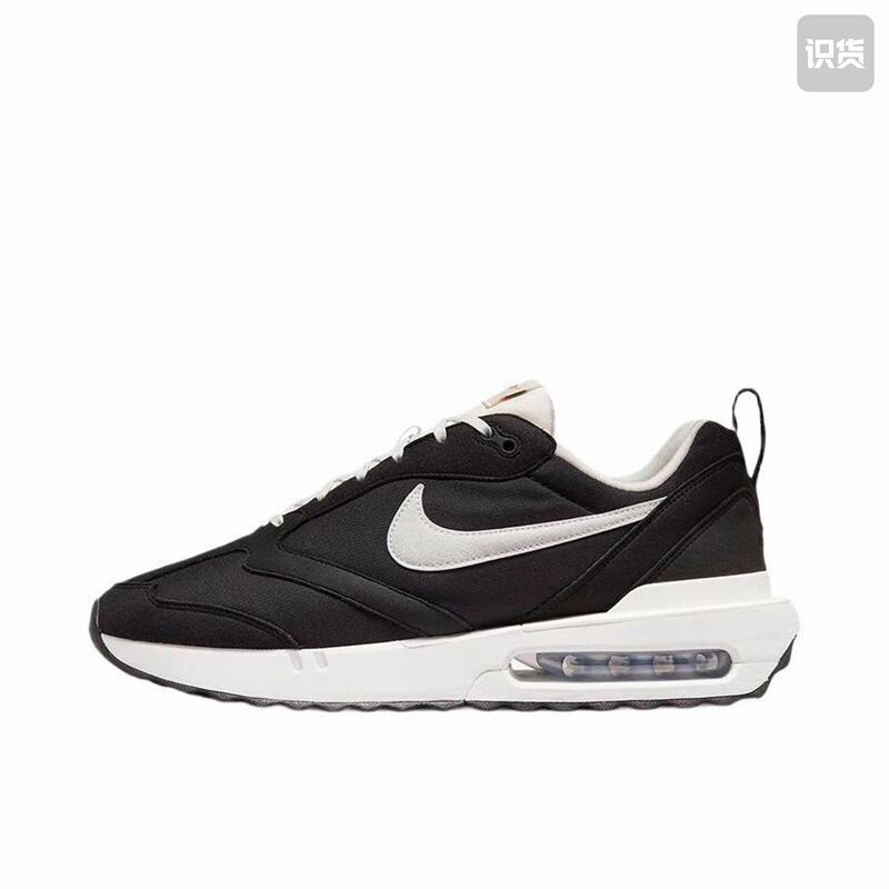 Nike Air Max Dawn Running Shoes, Cushioned with a Large Air Cushion, Round Toe, American-Style Air Cushion, Lightweight, Black, Yangzhou Warehouse